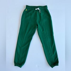 Pristine ⭐️ Ralph Lauren ⭐️ Kids Boys Girls Fleece Green Sweatpants Size 6 y/o